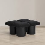 Pavilion Boucle Fabric Upholstered 4pc. Modular Bench