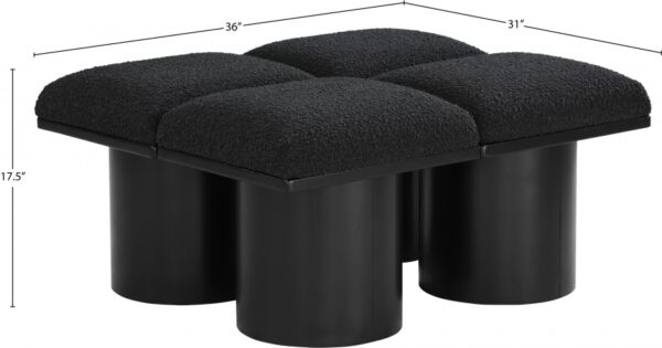 Pavilion Boucle Fabric Upholstered 4pc. Modular Bench