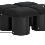 Pavilion Boucle Fabric Upholstered 4pc. Modular Bench