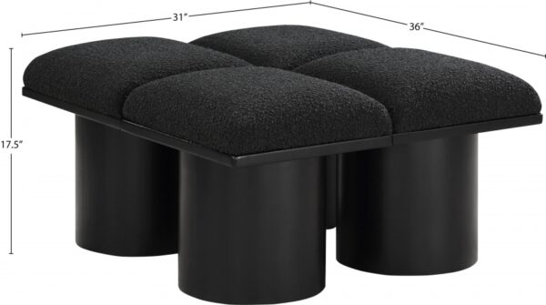 Pavilion Boucle Fabric Upholstered 4pc. Modular Bench