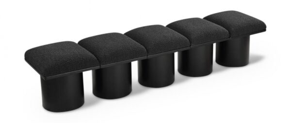 Pavilion Boucle Fabric Upholstered 5pc. Modular Bench