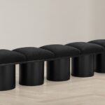 Pavilion Boucle Fabric Upholstered 5pc. Modular Bench