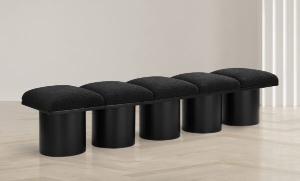 Pavilion Boucle Fabric Upholstered 5pc. Modular Bench
