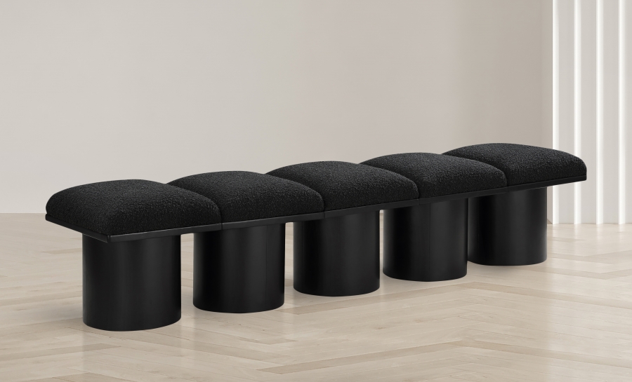 Pavilion Boucle Fabric Upholstered 5pc. Modular Bench