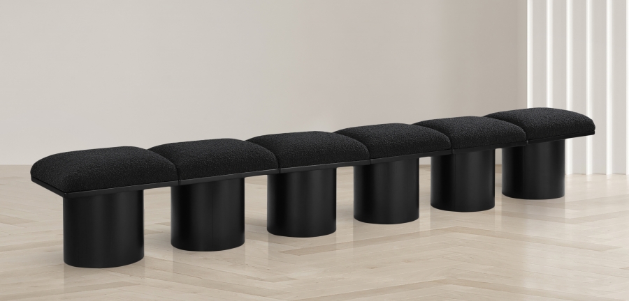 Pavilion Boucle Fabric Upholstered 6pc. Modular Bench