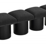 Pavilion Boucle Fabric Upholstered 6pc. Modular Bench