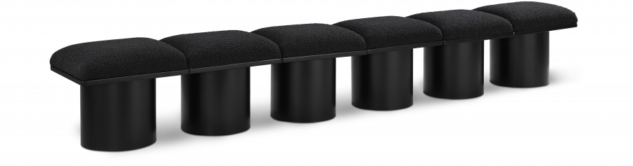 Pavilion Boucle Fabric Upholstered 6pc. Modular Bench