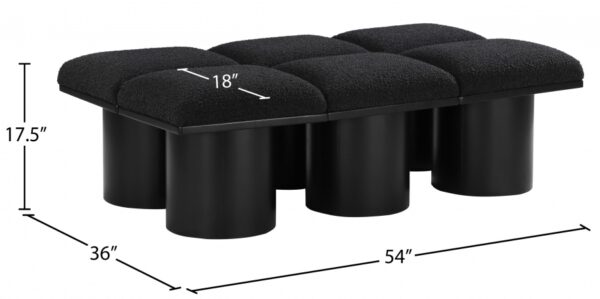 Pavilion Boucle Fabric Upholstered 6pc. Modular Bench