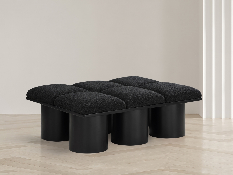 Pavilion Boucle Fabric Upholstered 6pc. Modular Bench