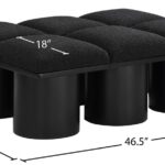 Pavilion Boucle Fabric Upholstered 6pc. Modular Bench