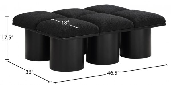 Pavilion Boucle Fabric Upholstered 6pc. Modular Bench