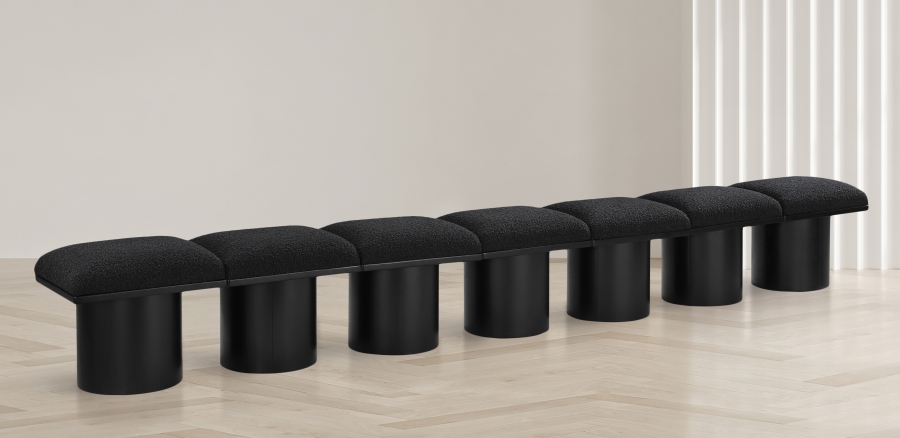 Pavilion Boucle Fabric Upholstered 7pc. Modular Bench