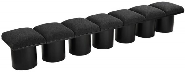 Pavilion Boucle Fabric Upholstered 7pc. Modular Bench