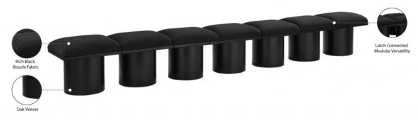 Pavilion Boucle Fabric Upholstered 7pc. Modular Bench
