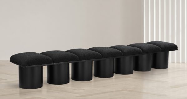 Pavilion Boucle Fabric Upholstered 7pc. Modular Bench