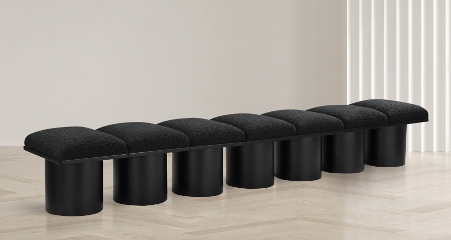 Pavilion Boucle Fabric Upholstered 7pc. Modular Bench