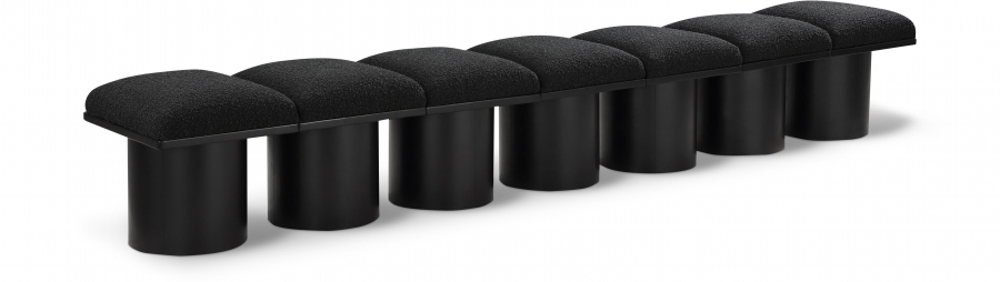 Pavilion Boucle Fabric Upholstered 7pc. Modular Bench
