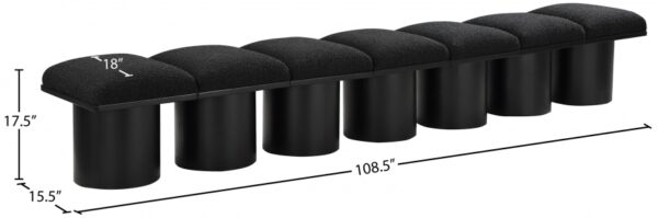Pavilion Boucle Fabric Upholstered 7pc. Modular Bench