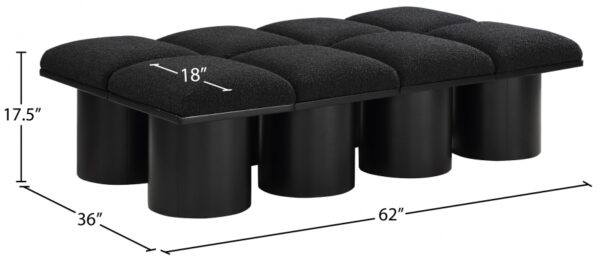 Pavilion Boucle Fabric Upholstered 8pc. Modular Bench