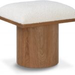 Pavilion Boucle Fabric Upholstered Stool
