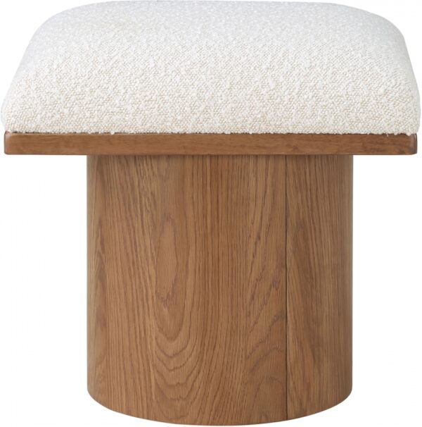Pavilion Boucle Fabric Upholstered Stool