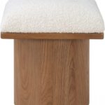 Pavilion Boucle Fabric Upholstered Stool