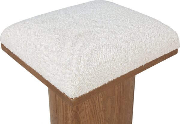 Pavilion Boucle Fabric Upholstered Stool