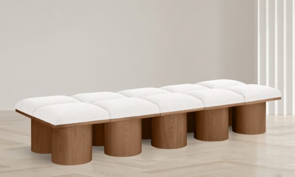 Pavilion Boucle Fabric Upholstered 10pc. Modular Bench