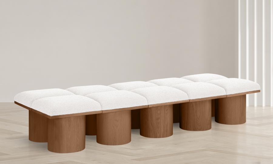 Pavilion Boucle Fabric Upholstered 10pc. Modular Bench