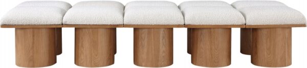 Pavilion Boucle Fabric Upholstered 10pc. Modular Bench