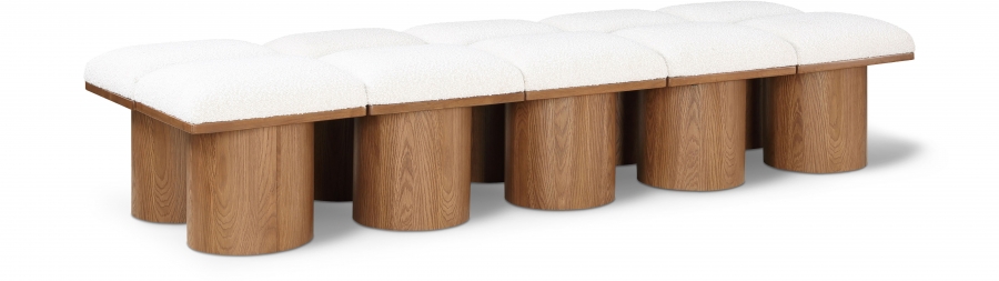 Pavilion Boucle Fabric Upholstered 10pc. Modular Bench