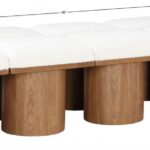 Pavilion Boucle Fabric Upholstered 10pc. Modular Bench