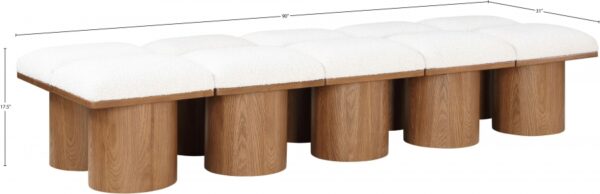 Pavilion Boucle Fabric Upholstered 10pc. Modular Bench
