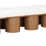 Pavilion Boucle Fabric Upholstered 10pc. Modular Bench