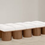 Pavilion Boucle Fabric Upholstered 10pc. Modular Bench