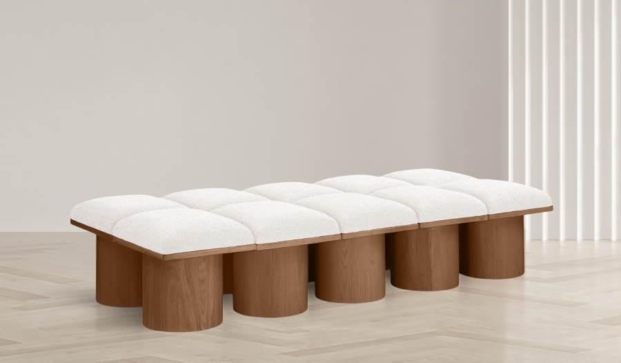 Pavilion Boucle Fabric Upholstered 10pc. Modular Bench