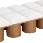 Pavilion Boucle Fabric Upholstered 10pc. Modular Bench