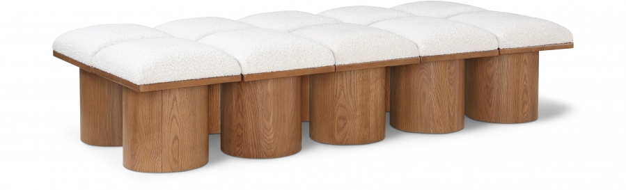 Pavilion Boucle Fabric Upholstered 10pc. Modular Bench