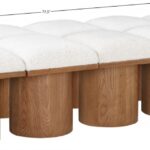 Pavilion Boucle Fabric Upholstered 10pc. Modular Bench