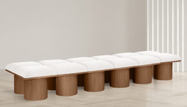 Pavilion Boucle Fabric Upholstered 12pc. Modular Bench