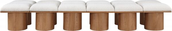 Pavilion Boucle Fabric Upholstered 12pc. Modular Bench