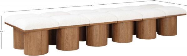 Pavilion Boucle Fabric Upholstered 12pc. Modular Bench