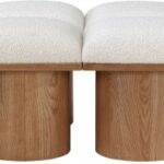 Pavilion Boucle Fabric Upholstered 12pc. Modular Bench