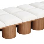 Pavilion Boucle Fabric Upholstered 12pc. Modular Bench