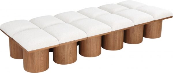 Pavilion Boucle Fabric Upholstered 12pc. Modular Bench