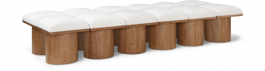 Pavilion Boucle Fabric Upholstered 12pc. Modular Bench