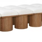 Pavilion Boucle Fabric Upholstered 12pc. Modular Bench