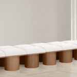 Pavilion Boucle Fabric Upholstered 14pc. Modular Bench