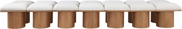 Pavilion Boucle Fabric Upholstered 14pc. Modular Bench