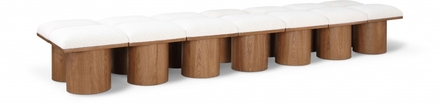 Pavilion Boucle Fabric Upholstered 14pc. Modular Bench